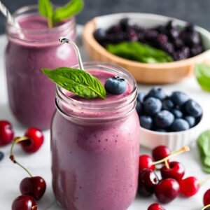 Eat More Plants - Omega Cherry Berry Smoothie