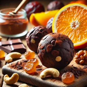 Eat More Plants - chocolate orange fruit & nut balls