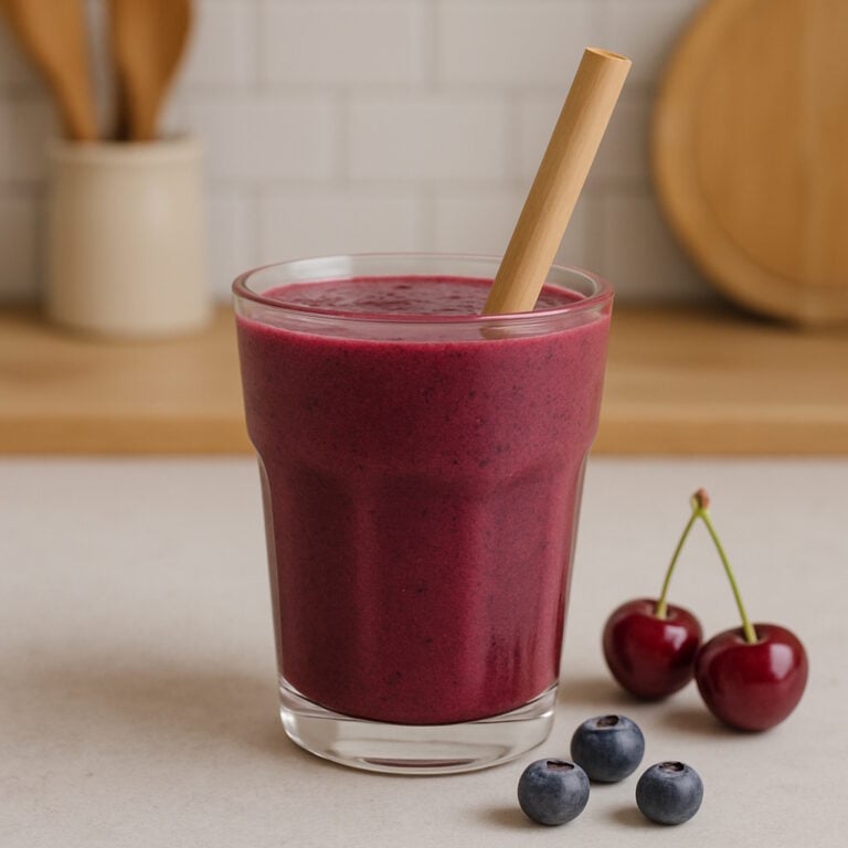 Blueberry Cherry Mulberry Smoothie by Phe Ledwell from Eat More Plants