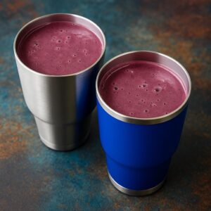 Strawberry, Blueberry, Greens & Lime Recovery Smoothie by Phe Ledwell, Plant-Based Nutritionist at Eat More Plants
