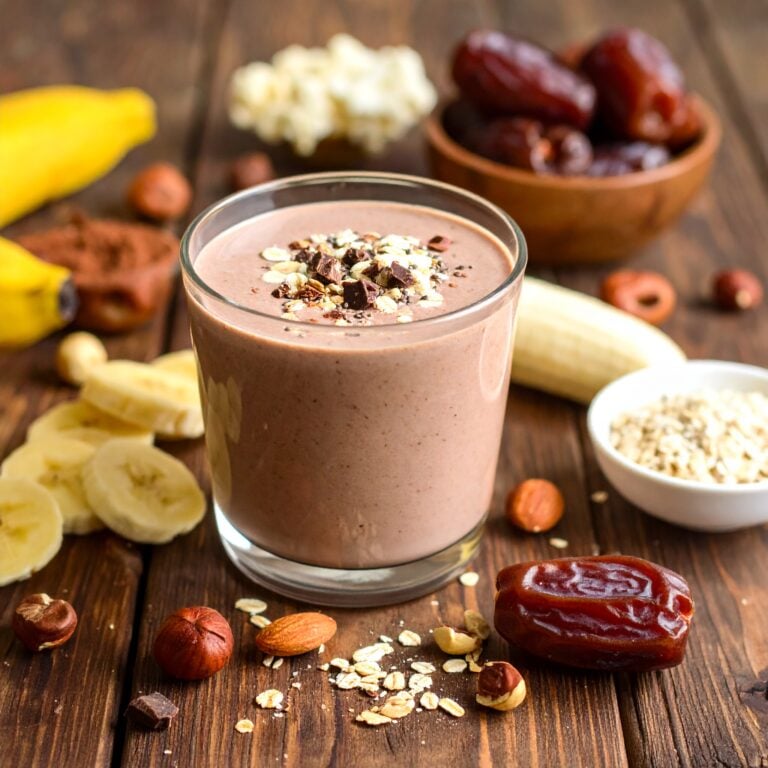 Notella Chocolate Hazelnut Smoothie by Phe Ledwell, Plant-Based Nutritionist at Eat More Plants