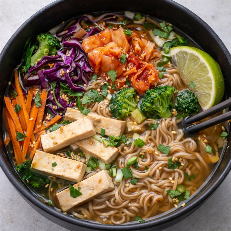 Vegan Ramen by Phe Ledwell, plant-based Nutritional Therapist